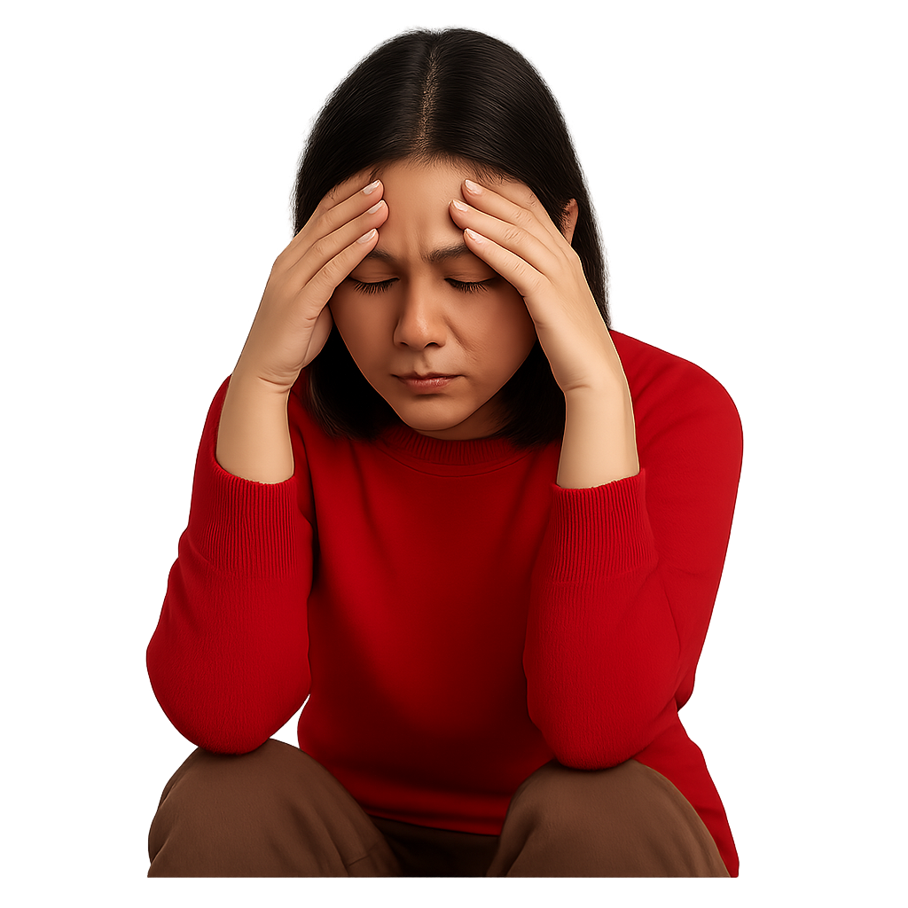 Person stressed about Tokyo trip planning